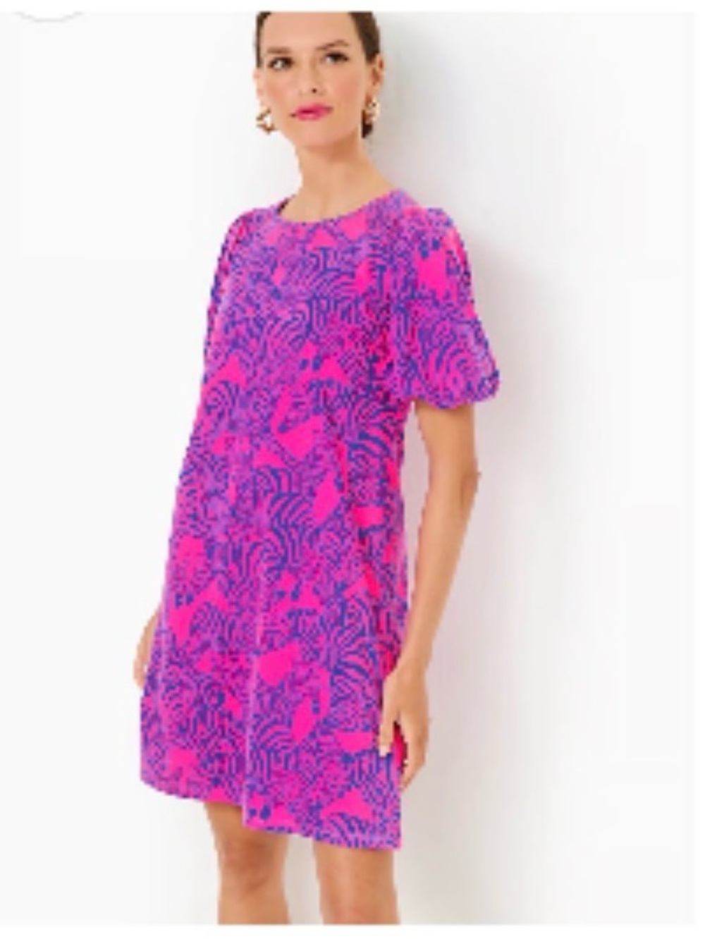 Lilly Pulitzer Rosen Dress - Passion Fruit Wild Nights Zebra - XS